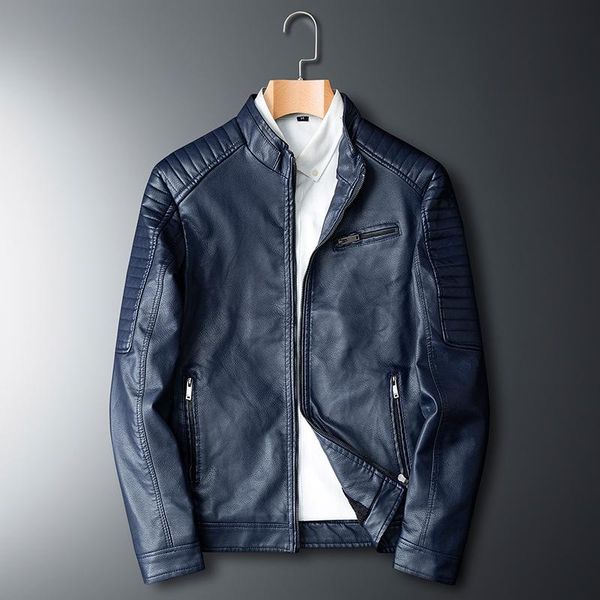 leather jacket autumn winter coat simple wash men's motorcycle pu slim fashion jackets, Black;brown
leather jacket autumn winter coat simple wash men's motorcycle pu slim fashion jackets, Black;brown