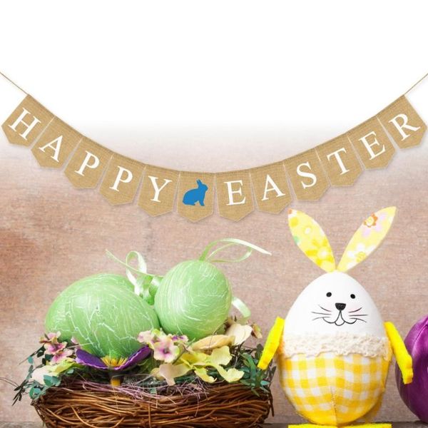 happy easter banner jute non-woven fabric bunting swallowtail party decoration flag (blue)
happy easter banner jute non-woven fabric bunting swallowtail party decoration flag (blue)