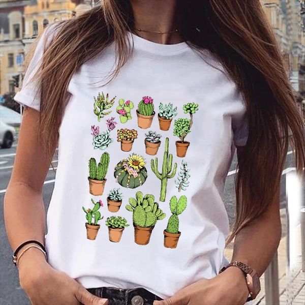 graphic cactus flower short sleeve womens t shirt plant spring summer fashion aesthetic print female clothes tees, White
graphic cactus flower short sleeve womens t shirt plant spring summer fashion aesthetic print female clothes tees, White