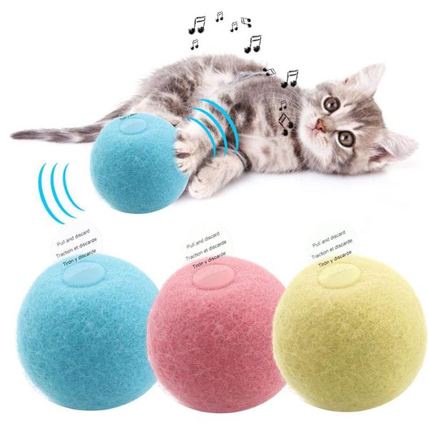 smart cat toys interactive ball catnip training toy pet playing squeaky supplies eva/wool for cats kitten kitty
smart cat toys interactive ball catnip training toy pet playing squeaky supplies eva/wool for cats kitten kitty