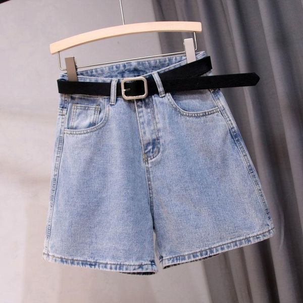 ailegogo vintage women high waist loose blue denim shorts with belt summer solid color wide leg casual black jeans women's, White;black
ailegogo vintage women high waist loose blue denim shorts with belt summer solid color wide leg casual black jeans women's, White;black