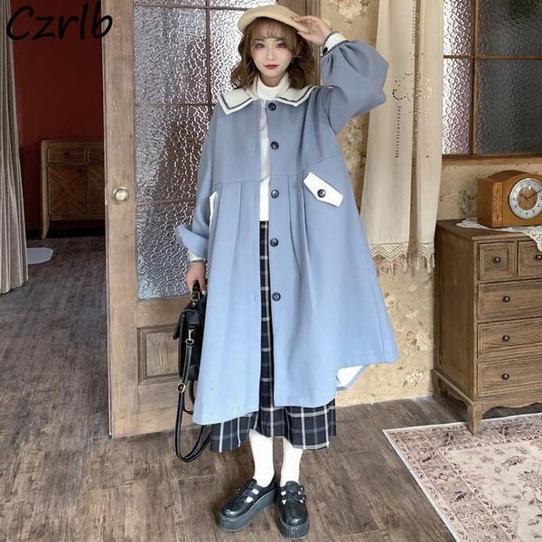 women's wool & blends women winter leisure cozy single breasted panelled elegant fashion all-match japanese style preppy kawaii ladies, Black
women's wool & blends women winter leisure cozy single breasted panelled elegant fashion all-match japanese style preppy kawaii ladies, Black