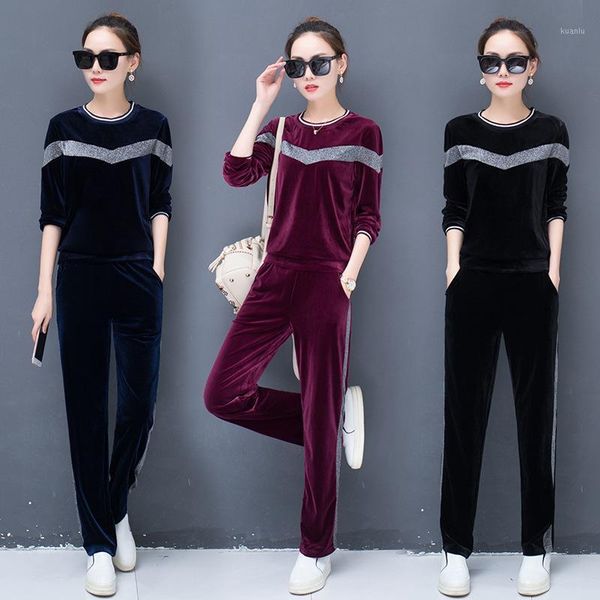 autumn tracksuit velvet long sleeve o-neck sweatshirt + pants suit female 2 piece set women velour casual sport pullover suits, White
autumn tracksuit velvet long sleeve o-neck sweatshirt + pants suit female 2 piece set women velour casual sport pullover suits, White