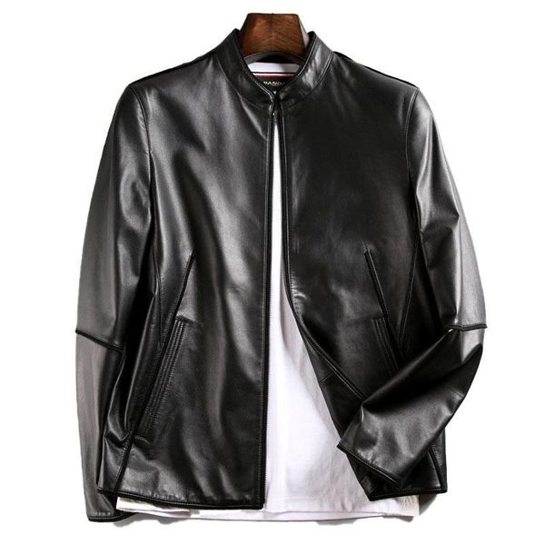 men's leather & faux size l to 5xl mans genuine jacket spring real sheepskin coat brand windbreaker fashion light luxury gun biker, Black
men's leather & faux size l to 5xl mans genuine jacket spring real sheepskin coat brand windbreaker fashion light luxury gun biker, Black