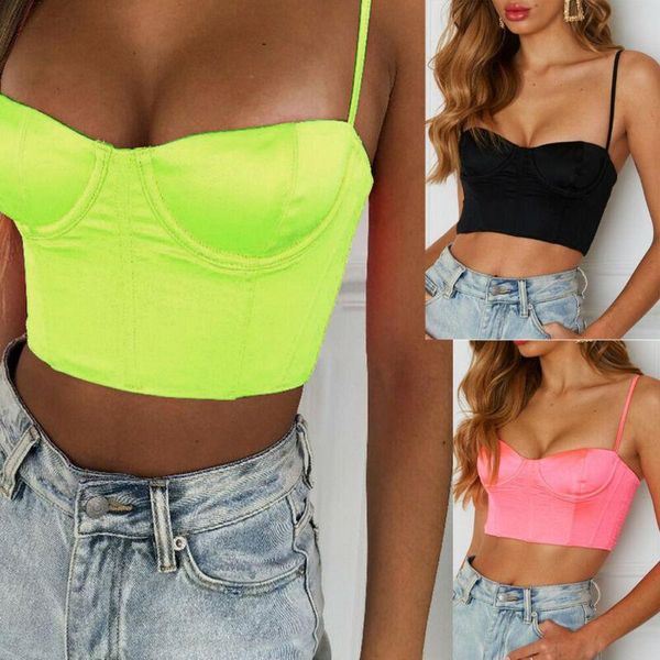 women's tanks & camis women buckle vest lingerie skinny short boob tube crop bralet sheer mesh t shirt cami tank, White
women's tanks & camis women buckle vest lingerie skinny short boob tube crop bralet sheer mesh t shirt cami tank, White