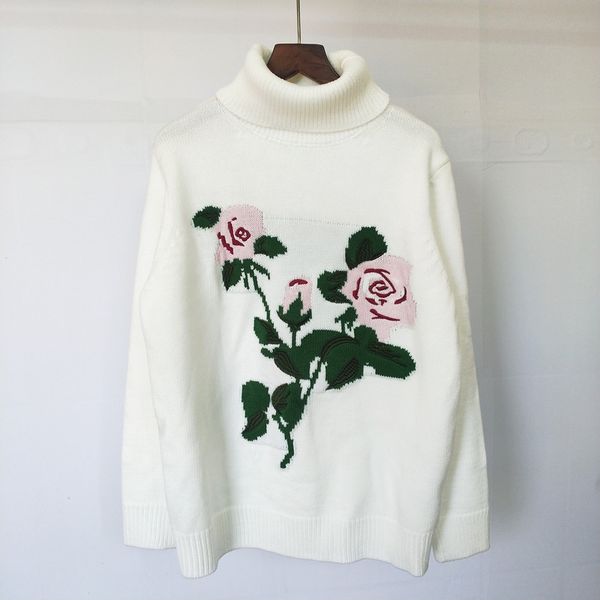 59% off factory outlet store autumn and winter hard knitting embroidery flower pullover high neck thickening fresh sweet sweater girl, White;black
59% off factory outlet store autumn and winter hard knitting embroidery flower pullover high neck thickening fresh sweet sweater girl, White;black