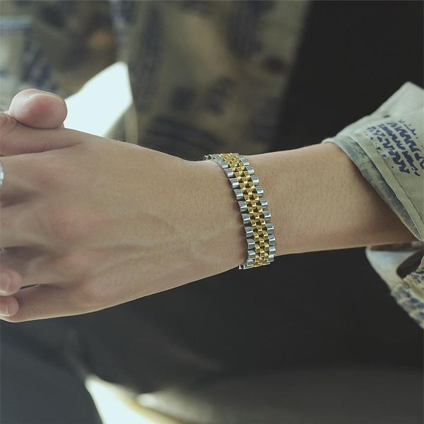 european american simple trend hip hop ysm b385 jewelry 2021 stainless steel men bracelet fashion watch strap accessories link, chain, Black
european american simple trend hip hop ysm b385 jewelry 2021 stainless steel men bracelet fashion watch strap accessories link, chain, Black