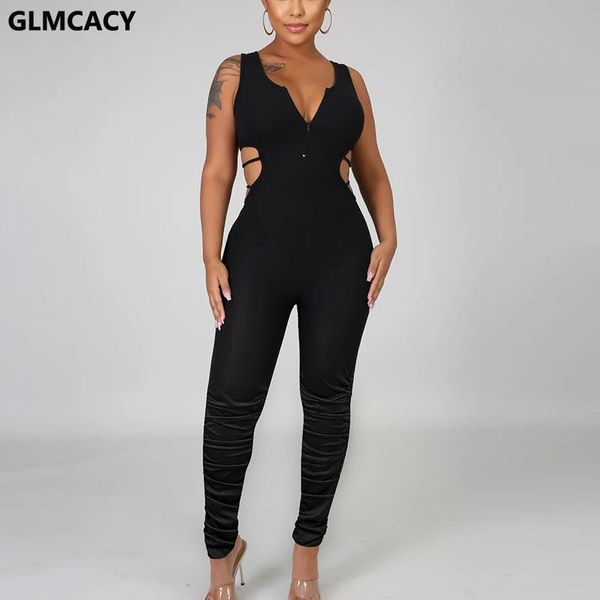 women's jumpsuits & rompers women summer sleeveless v neck solid jumpsuit skinny long overalls party clubwear backless, Black;white
women's jumpsuits & rompers women summer sleeveless v neck solid jumpsuit skinny long overalls party clubwear backless, Black;white