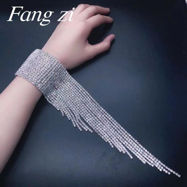 fashion bride luxury rhinestone long tassel bracelet chain women shining crystal wedding jewelry gift accessories link,, Black
fashion bride luxury rhinestone long tassel bracelet chain women shining crystal wedding jewelry gift accessories link,, Black