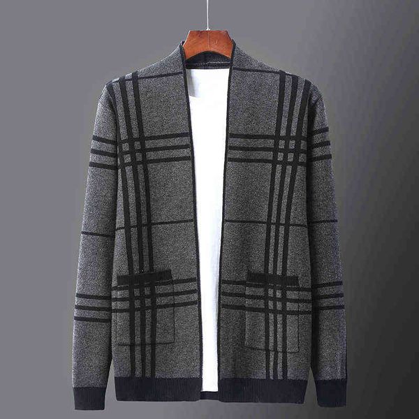 men's jackets woolen autumn and winter men's cardigan trend youth leisure fashion stripe plaid sweater coat, Black;brown
men's jackets woolen autumn and winter men's cardigan trend youth leisure fashion stripe plaid sweater coat, Black;brown