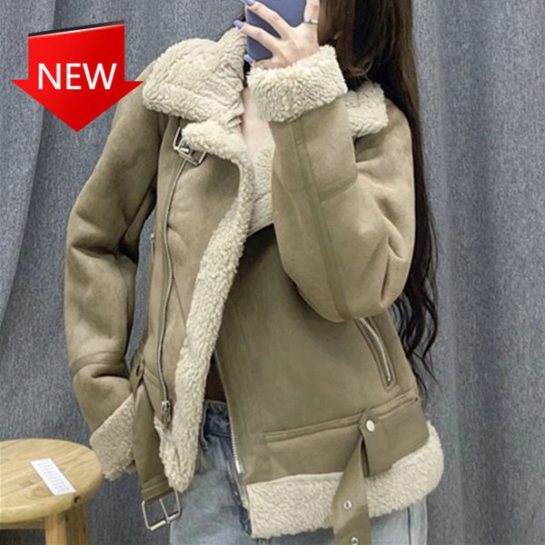 seat belt set sail woman jackets female jacket shearling lambskin retro suede leather, Black;brown
seat belt set sail woman jackets female jacket shearling lambskin retro suede leather, Black;brown