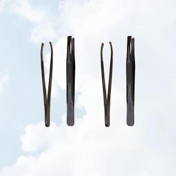 eyebrow tools & stencils 4pcs stainless steel clips clamp tweezers trimmer shaping tool black
eyebrow tools & stencils 4pcs stainless steel clips clamp tweezers trimmer shaping tool black