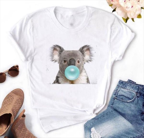 cute koala print short sleeve women o neck loose summer ladies tee clothes camisetas mujer, White
cute koala print short sleeve women o neck loose summer ladies tee clothes camisetas mujer, White