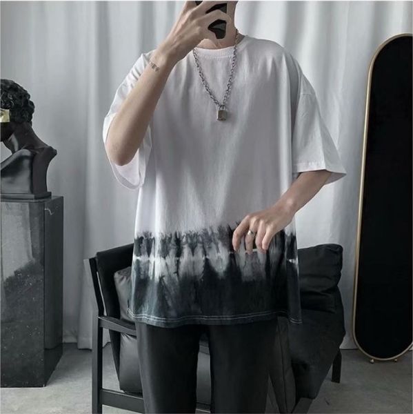 ins harajuku dark retro do gradual change tie-dye short-sleeved t-shirt loose half-sleeved blouse trend, White;black
ins harajuku dark retro do gradual change tie-dye short-sleeved t-shirt loose half-sleeved blouse trend, White;black