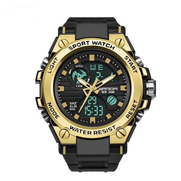 wristwatches multifunctional military watches the special waterproof watch men's double show noctilucent outdoor sports electronic, Slivery;brown
wristwatches multifunctional military watches the special waterproof watch men's double show noctilucent outdoor sports electronic, Slivery;brown