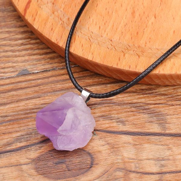 pendant necklaces fashion irregular imitation purple crystal for women party jewelry trendy black color clavicle chain necklace, Silver
pendant necklaces fashion irregular imitation purple crystal for women party jewelry trendy black color clavicle chain necklace, Silver