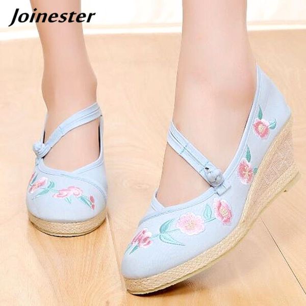 womens folk style canvas floral embroider cloth mary jane shoes casual walking cotton wedges pumps espadrille beach sandals dress, Black
womens folk style canvas floral embroider cloth mary jane shoes casual walking cotton wedges pumps espadrille beach sandals dress, Black