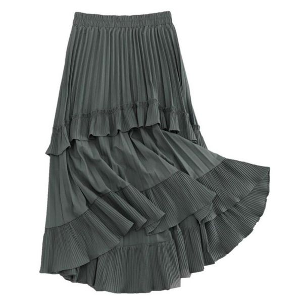 skirts casual women irregular korean leisure elegant office ladies skirt black gray spring autumn ol pleated midi cake
skirts casual women irregular korean leisure elegant office ladies skirt black gray spring autumn ol pleated midi cake