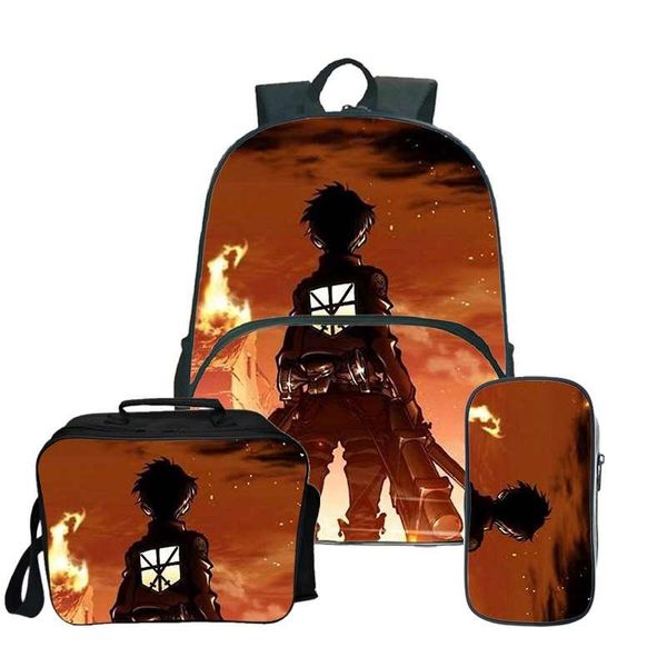 backpack attack on titan school bag set student teens boys with pencil children shoulder mochila escolar
backpack attack on titan school bag set student teens boys with pencil children shoulder mochila escolar