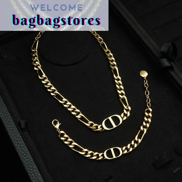 chain link bracelets d's jewelrylink / thick cd necklace makes the same of old fashion star, Black