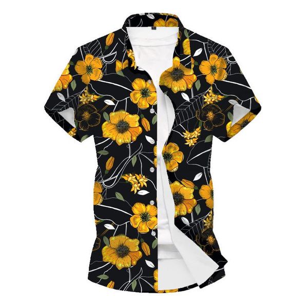men's casual shirts 2021 summer beach chemise homme cotton button down short sleeve hawaiian shirt, White;black
men's casual shirts 2021 summer beach chemise homme cotton button down short sleeve hawaiian shirt, White;black
