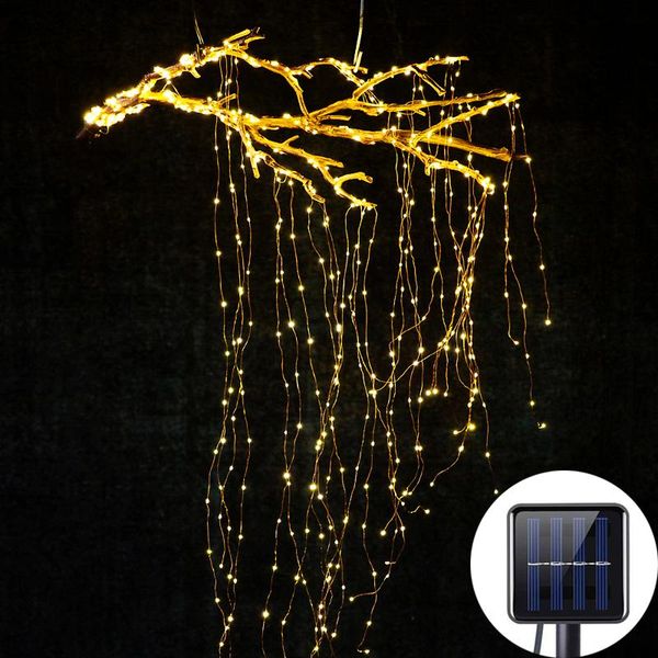 strings solar garlands outdoor tree vines waterfall fairy led string light decoration street living room garden
strings solar garlands outdoor tree vines waterfall fairy led string light decoration street living room garden