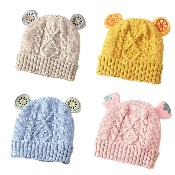caps & hats cartoon fruit baby hat with ear solid color kid knitted cap for girl boy autumn winter warm thick infant toddler bonnet, Yellow
caps & hats cartoon fruit baby hat with ear solid color kid knitted cap for girl boy autumn winter warm thick infant toddler bonnet, Yellow