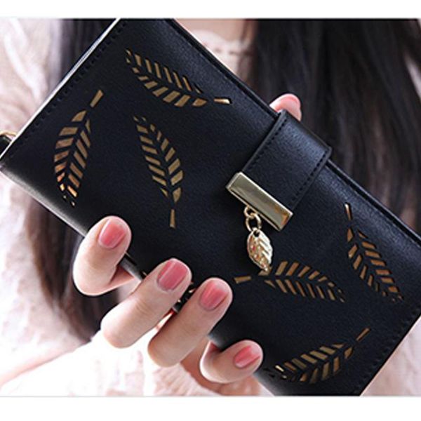 wallets coin pierced leaf fashion large capacity party pu leather luxury long buckle women wallet, Red;black
wallets coin pierced leaf fashion large capacity party pu leather luxury long buckle women wallet, Red;black