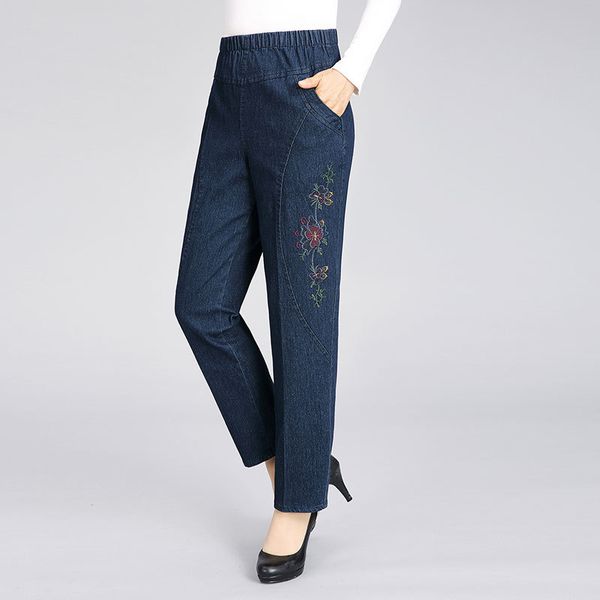women's jeans mom plus size high waist spring autumn korean casual embroidery straight mid-aged women denim pants j5xc, Blue
women's jeans mom plus size high waist spring autumn korean casual embroidery straight mid-aged women denim pants j5xc, Blue