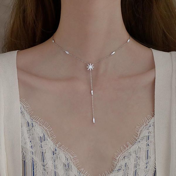 trendy pendant 925 sterling chain necklace shape zircon shiny jewelry for women holiday gift mother chains, Silver
trendy pendant 925 sterling chain necklace shape zircon shiny jewelry for women holiday gift mother chains, Silver