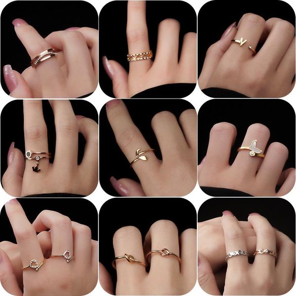 wedding rings korean simple titanium steel opening ring adjustable zircon love stainless 18k rose gold index finger jewelry, Slivery;golden
wedding rings korean simple titanium steel opening ring adjustable zircon love stainless 18k rose gold index finger jewelry, Slivery;golden