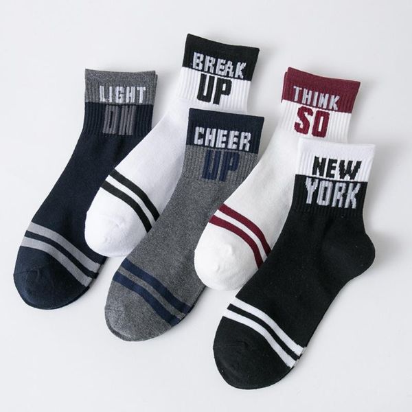men's socks 10 pairs/lot fashion breathable soft cotton sports letter striped style male casual calcetines homme, Black
men's socks 10 pairs/lot fashion breathable soft cotton sports letter striped style male casual calcetines homme, Black