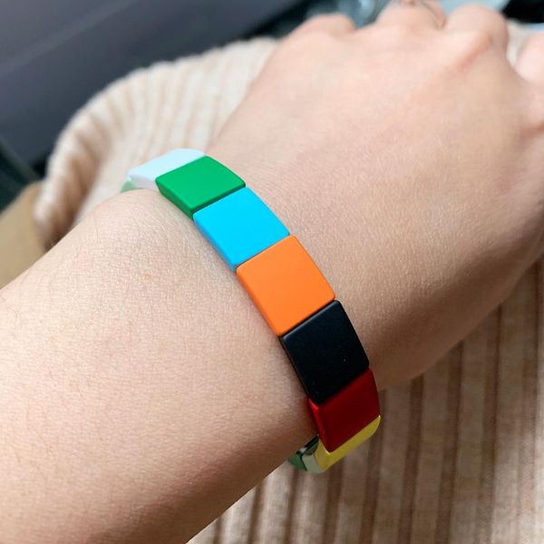 beaded, strands neulry full length narrow edge colorful alloy personalized paint diy rainbow bracelet, Black
beaded, strands neulry full length narrow edge colorful alloy personalized paint diy rainbow bracelet, Black