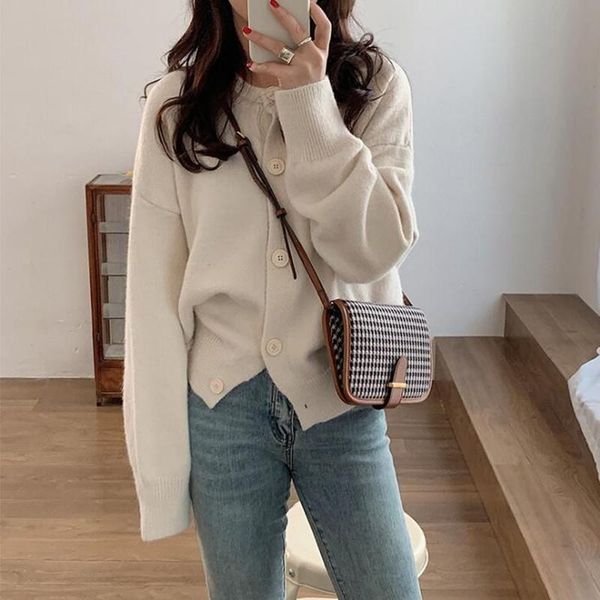 women's knits & tees autumn long sleeve solid cardigans women ladies elegant casual streetwear ribbed knitted sweaters outwear, White
women's knits & tees autumn long sleeve solid cardigans women ladies elegant casual streetwear ribbed knitted sweaters outwear, White