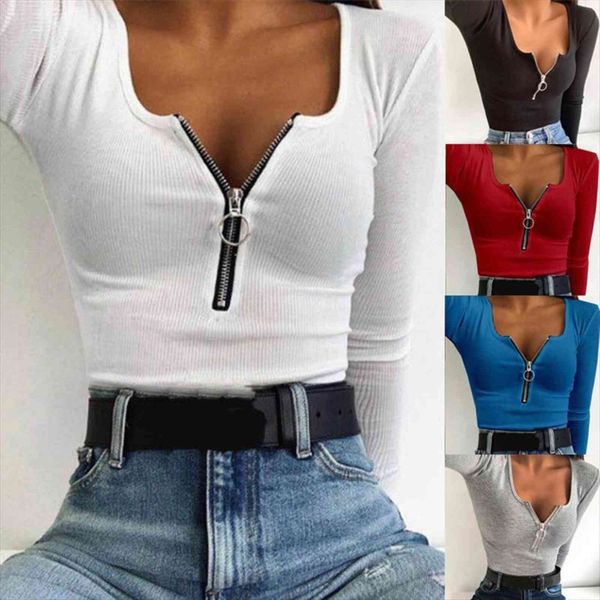 women spring autumn knit sweater female fashion casual solid color collar zipper long sleeved stretch o neck tight, White;black
women spring autumn knit sweater female fashion casual solid color collar zipper long sleeved stretch o neck tight, White;black