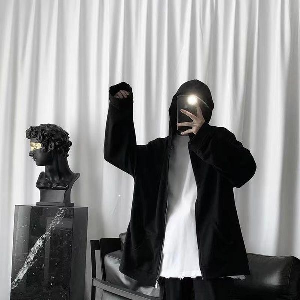 men's jackets hong kong style cardigan zipper jacket autumn winter dark department loose and women's hooded couple hoodie, Black;brown
men's jackets hong kong style cardigan zipper jacket autumn winter dark department loose and women's hooded couple hoodie, Black;brown