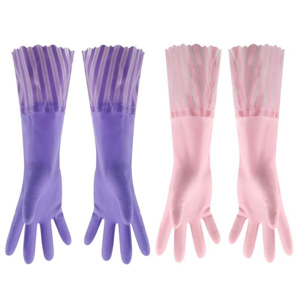 disposable gloves 2 pairs dishwashing thicken kitchen cleaning non-slip housework for home daily use (purple +)
disposable gloves 2 pairs dishwashing thicken kitchen cleaning non-slip housework for home daily use (purple +)