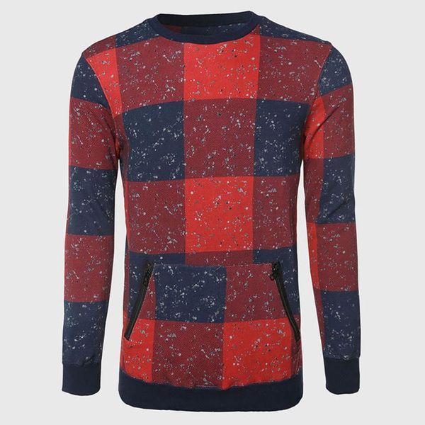 men's hoodies & sweatshirts biker plaid men long sleeve sweatshirt o neck zipper pockets detail cool scotland checkered wear youthful, Black
men's hoodies & sweatshirts biker plaid men long sleeve sweatshirt o neck zipper pockets detail cool scotland checkered wear youthful, Black