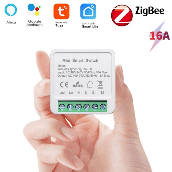 smart home control tuya zigbee 3.0 light switch module, automation diy breaker supports 2 way control, work with alexa google
smart home control tuya zigbee 3.0 light switch module, automation diy breaker supports 2 way control, work with alexa google