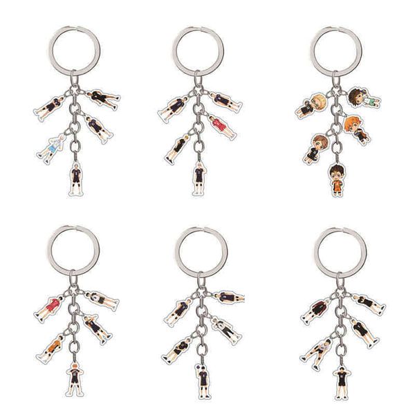keychains haikyu mens and womens key chain, acrylic, pants pendant, fashion, hinata shoyo kozume kenma brelok, Silver 
keychains haikyu mens and womens key chain, acrylic, pants pendant, fashion, hinata shoyo kozume kenma brelok, Silver