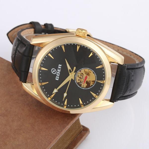 men's mechanical watch fashion korean new automatic student watch, Slivery;brown
men's mechanical watch fashion korean new automatic student watch, Slivery;brown
