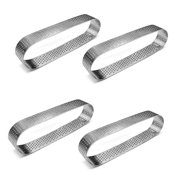 other bakeware 4pcs oval ring stainless steel perforated mold mousse french dessert cake decorating tool mould
other bakeware 4pcs oval ring stainless steel perforated mold mousse french dessert cake decorating tool mould