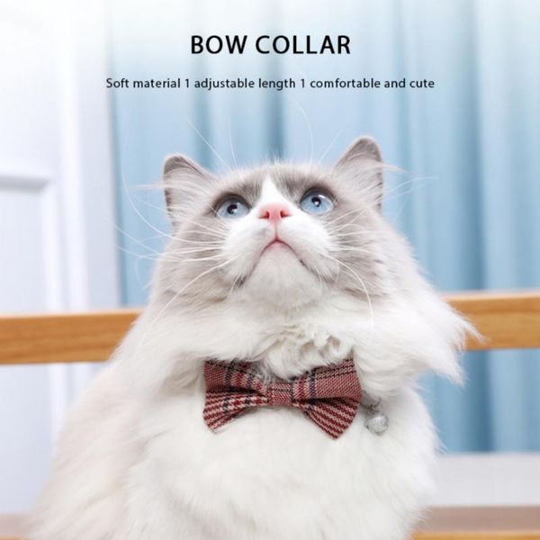 cat collars & leads pet bowknot cute bell collar adjustable personalized cotton plaid dog comfortable necklace supplies
cat collars & leads pet bowknot cute bell collar adjustable personalized cotton plaid dog comfortable necklace supplies