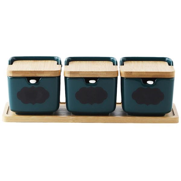 storage bottles & jars 1set ceramics seasoning pot with spoons kitchen square simple box for home
storage bottles & jars 1set ceramics seasoning pot with spoons kitchen square simple box for home