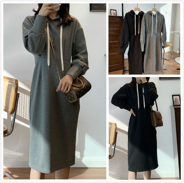 casual dresses recommend winter show thin leisure loose with velvet hooded fleece lazy woman dress, Black;gray
casual dresses recommend winter show thin leisure loose with velvet hooded fleece lazy woman dress, Black;gray