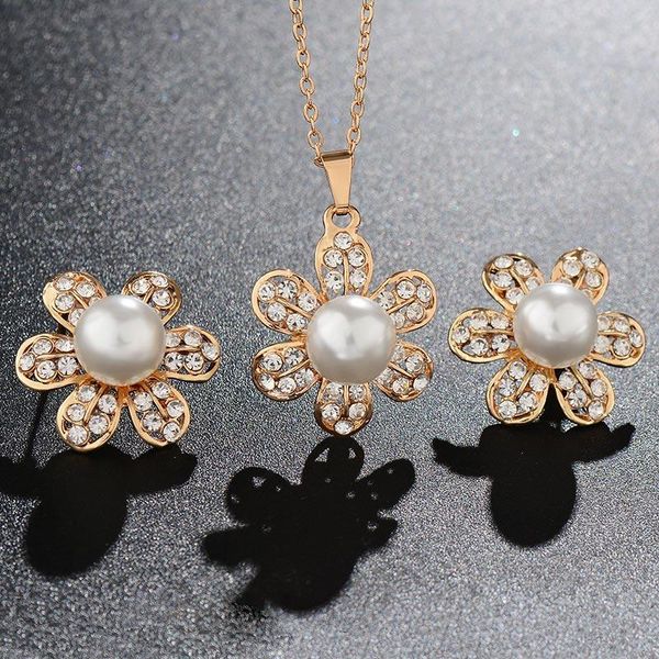 earrings & necklace qcooljly gold color women jewelry sets elegant round flower rhinestone pendant stud stone female, Silver
earrings & necklace qcooljly gold color women jewelry sets elegant round flower rhinestone pendant stud stone female, Silver