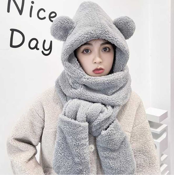 hats, scarves & gloves sets little bear hat scarf autumn winter female one cartoon cute warm plush girl fashion gray, Blue;gray
hats, scarves & gloves sets little bear hat scarf autumn winter female one cartoon cute warm plush girl fashion gray, Blue;gray