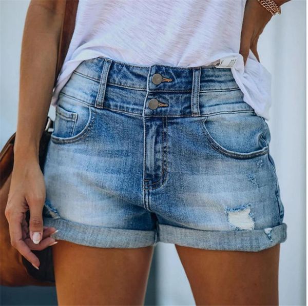 women's jeans summer 2021 slim hole denim shorts fashion casual hip hop female cool short vintage high waist, Blue
women's jeans summer 2021 slim hole denim shorts fashion casual hip hop female cool short vintage high waist, Blue