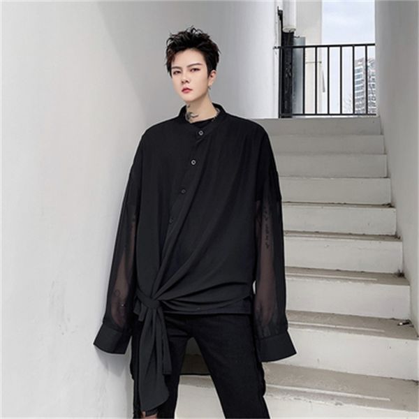 spring summer knitted perspective chiffon sun-proof clothes hair club young neutral shirt with long sleeves e844, White;black
spring summer knitted perspective chiffon sun-proof clothes hair club young neutral shirt with long sleeves e844, White;black