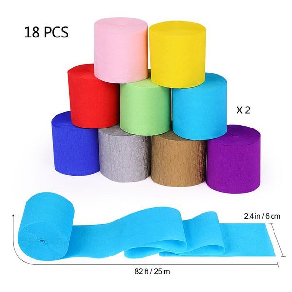 gift wrap stobok 18 rolls crepe paper 82ft party streamers backdrop decorations for birthday christmas graduation ceremony
gift wrap stobok 18 rolls crepe paper 82ft party streamers backdrop decorations for birthday christmas graduation ceremony